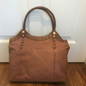CHI by Carlos Falchi Brown Leather Handbag